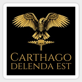 Ancient Rome - Carthago Delenda Est - Latin Quote - SPQR Sticker